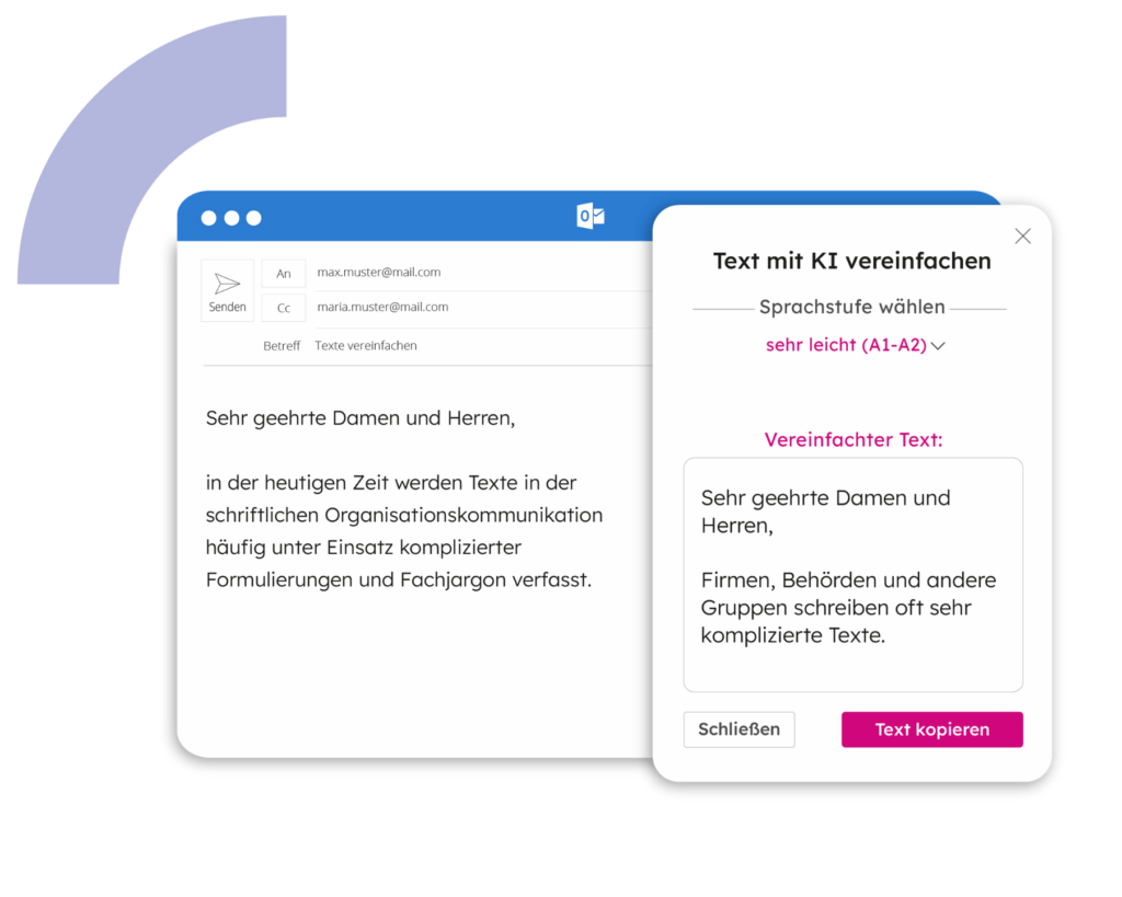 Eine Grafik von dem Microsoft Outlook Add-In von capito.ai